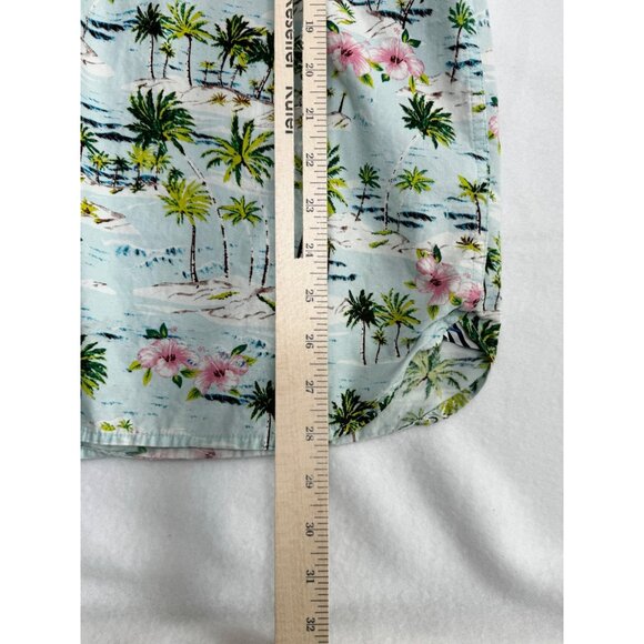 Denim & Flower Ricky Singh Shirt Mens XL Hawaiian Floral Short Sleeve - Picture 8 of 9